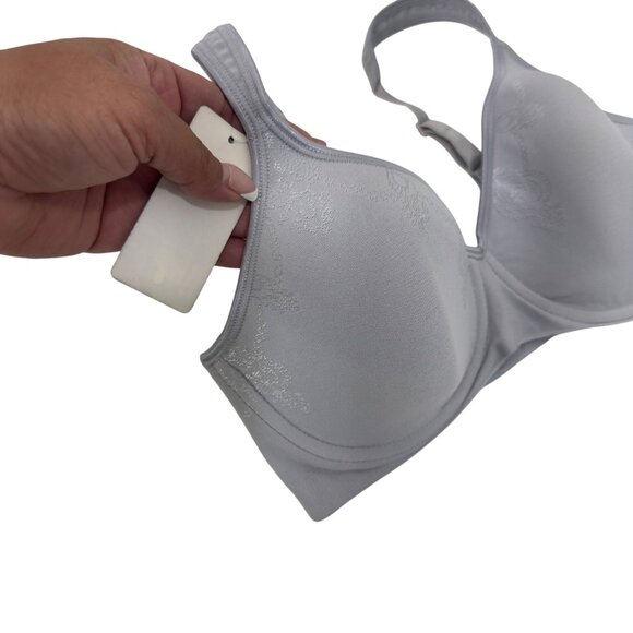 Bali 3388 Women Comfort Revolution Wirefree Bra SZ Small Light Gray - Picture 3 of 13